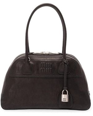 Miu Miu Vivant Leather Bag - Black