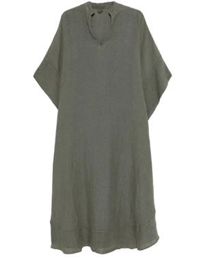 120% Lino Linen Kaftan - Gray