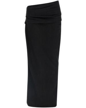 Entire studios Stretch Wool Skirt - Black