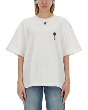Fiorucci Lollipop Print T-Shirt - White