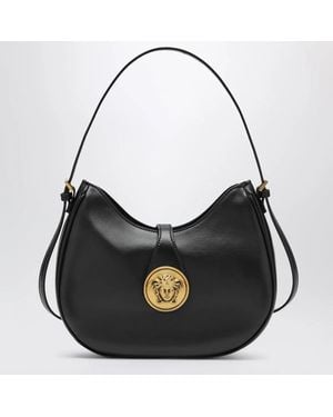 Versace Emblã¨Me Nappa Hobo Bag - Black