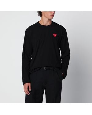 Comme des Garçons Shirt Cotton Long-Sleeve Top - Black