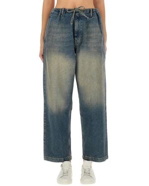 Moschino Cotton Denim Pants - Blue