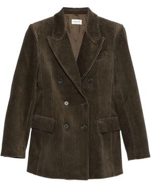 P.A.R.O.S.H. P. A.R. O.S. H. Double Breasted Courduroy Jacket - Green