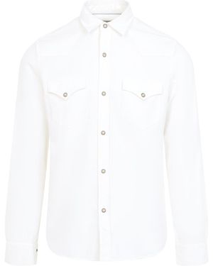 Canali Western Pocket Shirt - White