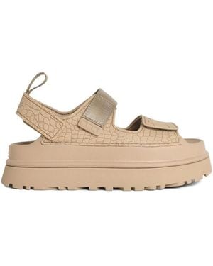 UGG Goldenglow Embossed Sandals - Natural