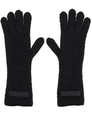 Jacquemus Gloves With Logo - Black