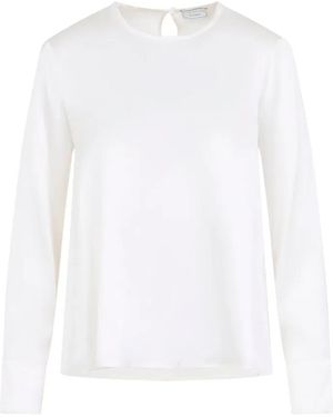 Peserico Ghiaccio Silk Blouse - White