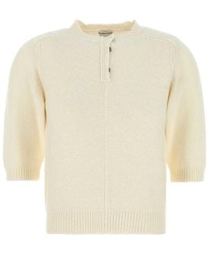 Bottega Veneta Ivory Wool Jumper - White