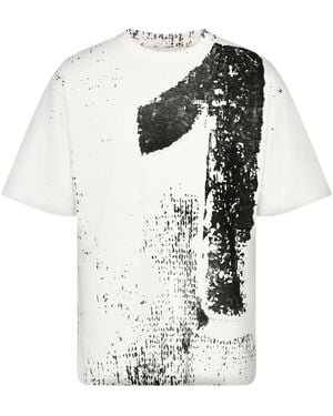 MM6 by Maison Margiela Number 10 Print Cotton T-Shirt - White
