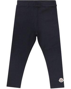 Moncler Cotton Leggings - Blue