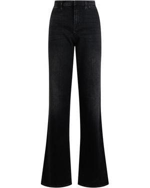 Gucci Denim Cotton Palazzo Jeans - Black