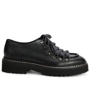 Doucal's Laced Leather Shoes - Black