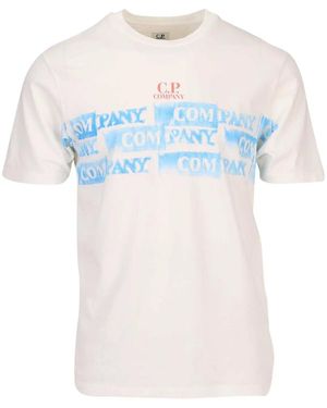 C.P. Company Jersey 24/1 Logo T-Shirt - White