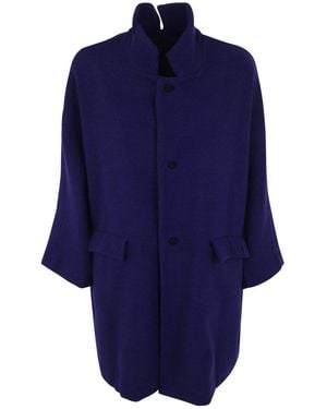 Daniela Gregis Oversized Double Coat - Blue