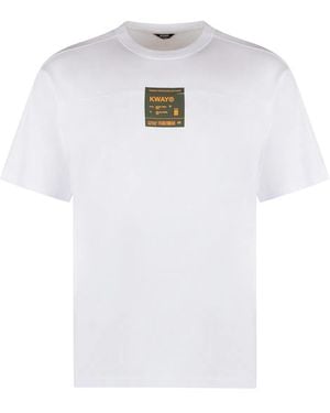 K-Way Fantome Cotton Crew-Neck T-Shirt - White