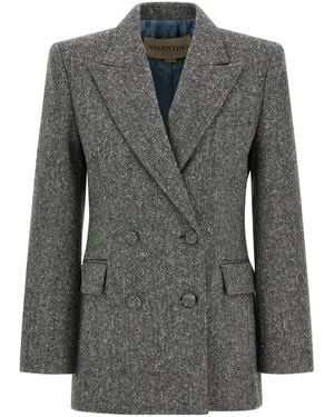 Valentino Garavani Double-Breasted Blazer - Black