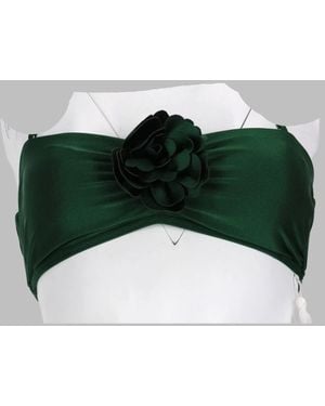Zimmermann Floral Bandeau Bra - Green