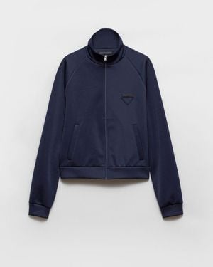Prada Zipped Sweatshirt - Blue