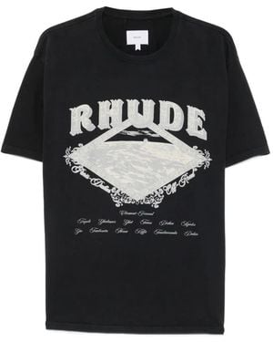 Rhude Dakar Convoy Logo T-Shirt - Black