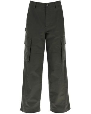 Valentino Garavani Polyester Blend Cargo Pant - Grey