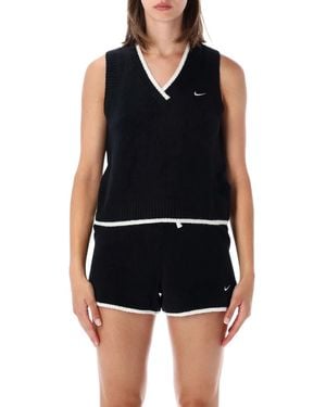 Nike Sportswear Chill Knit Sleeveless Jumper - Black