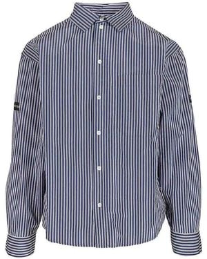 Balenciaga Oversized Striped Shirt - Blue