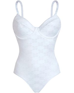 Vilebrequin Jacquard Swimsuit With Structured Cups - Blue