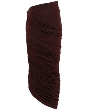 Magda Butrym Asymmetric Maxi Skirt - Purple