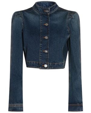 Alaïa Highneck Jacket - Blue