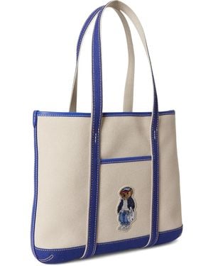 Polo Ralph Lauren "Spring Bear" Small Tote Bag - Blue