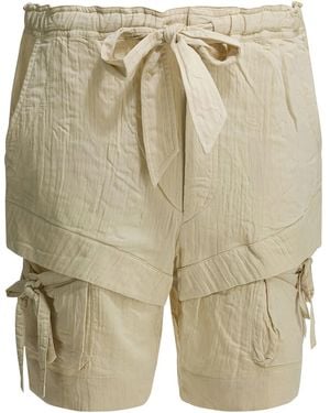 Isabel Marant Isabel Marant Etoile "Bermia" Cargo Shorts - Natural