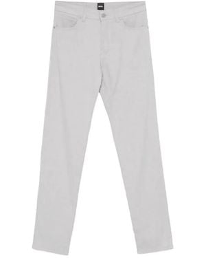 BOSS Cotton Trousers - White