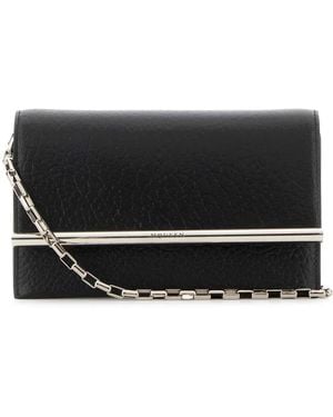McQueen Mini Cross-Bar Satch - Black