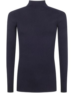 Rick Owens "Ribbed" Lupetto Jumper - Blue