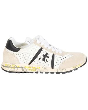 Premiata Light Perforated Flat Shoes - White