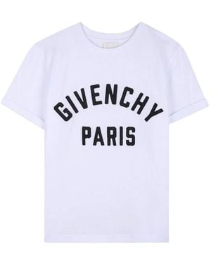 Givenchy T-Shirts Con Stampa Logo - White