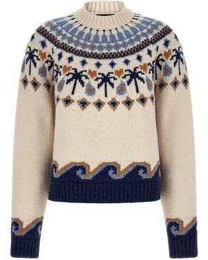 Alanui 'Sweet Winter' Sweater - Blue