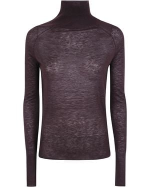 JOSEPH "Yara" Cashair Turtle Neck - Purple