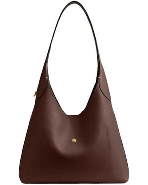 COACH Brooklyn 28 Leather Shoulder Bag - Brown