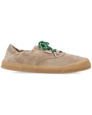 Moncler Vera Leisure Suede Trainers - Natural