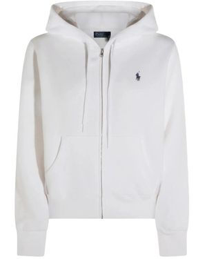 Polo Ralph Lauren Zip-Up Hoodie - White