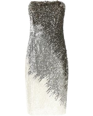 Elisabetta Franchi Metallic Tulle Dress