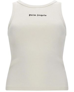 Palm Angels Top Con Logo - White
