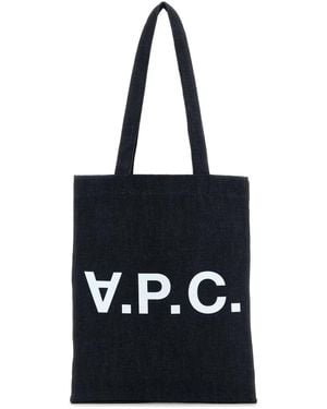 A.P.C. Laurel Denim Tote - Black