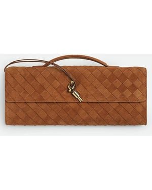 Bottega Veneta Andiamo Clutch - Brown