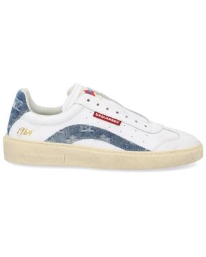 DSquared² Calf Polyamide Monogram Trainers - White
