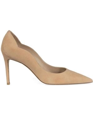 Stuart Weitzman Suede Pumps - Natural