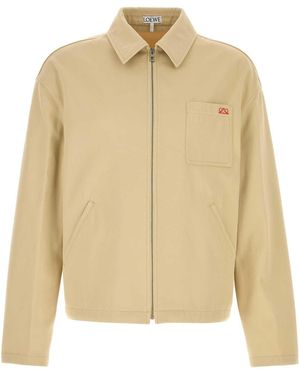 Loewe Zip-Up Jacket - Natural