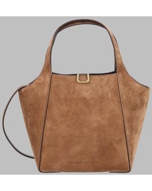 Brunello Cucinelli Borsa "Bucket Sartorial Small" - Brown